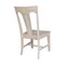 International Concepts Elle Solid Wood Splat Back Dining Chairs - Set of 2 - Unfinished CI-68P - alternate 9
